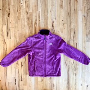 The North Face Osito Fleece Raspberry Pink zip Jacket Women Large Very Good